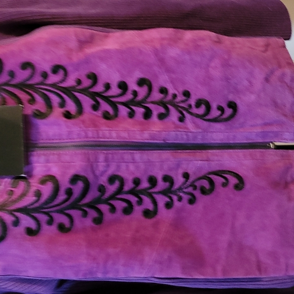 NWT  XS Bob Mackie Suede Jacket - Picture 2 of 6